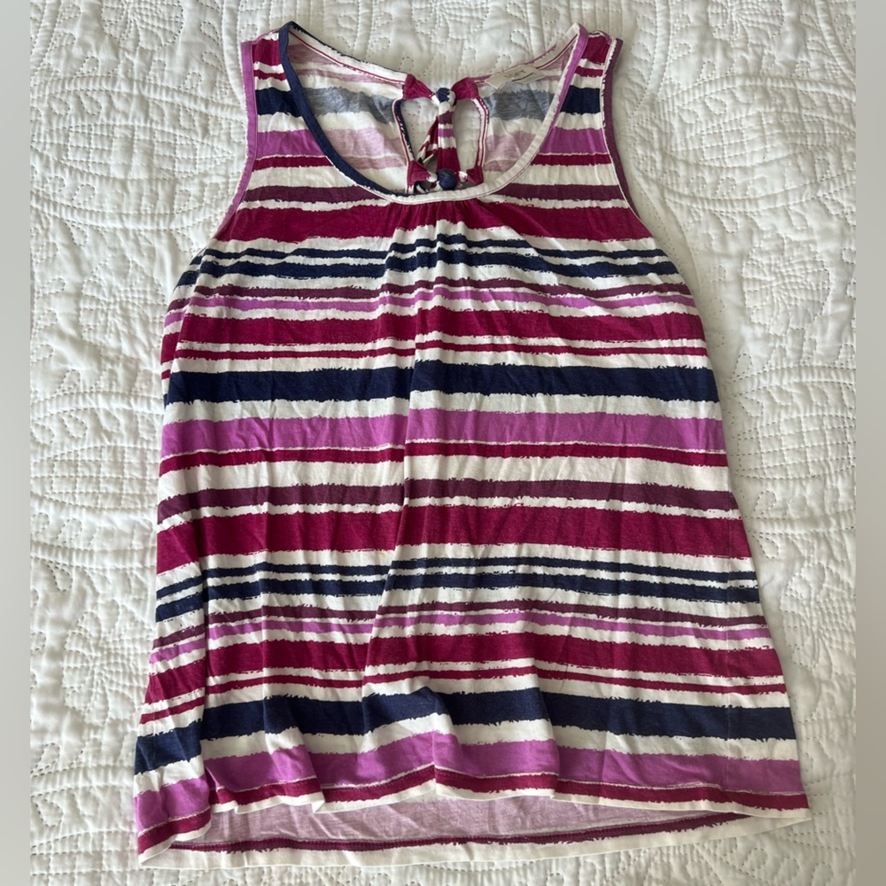 LOFT Multicolor Striped Tank Top